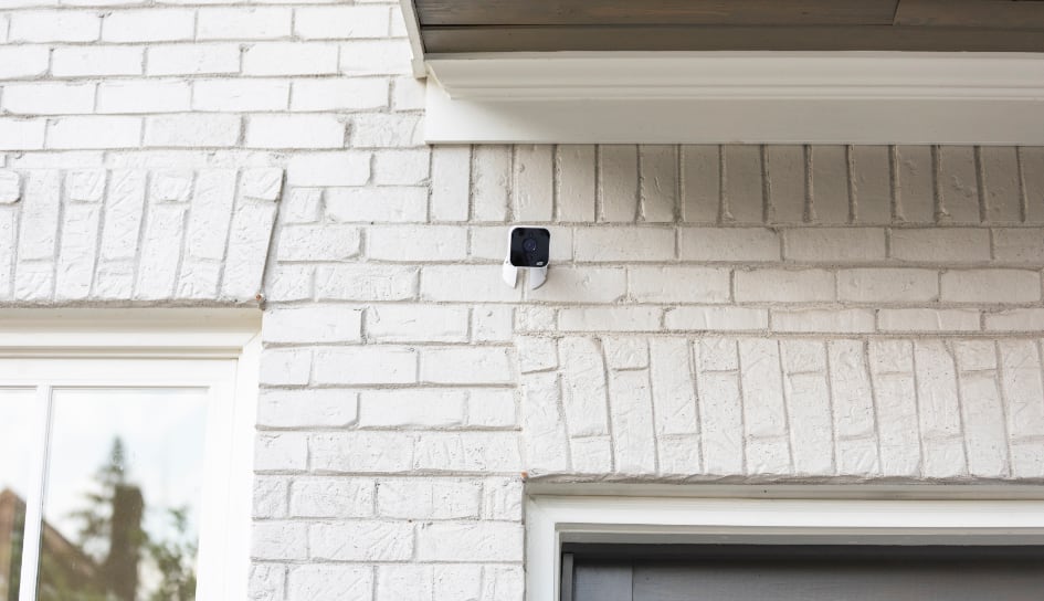 ADT outdoor camera on a Washington, DC home
